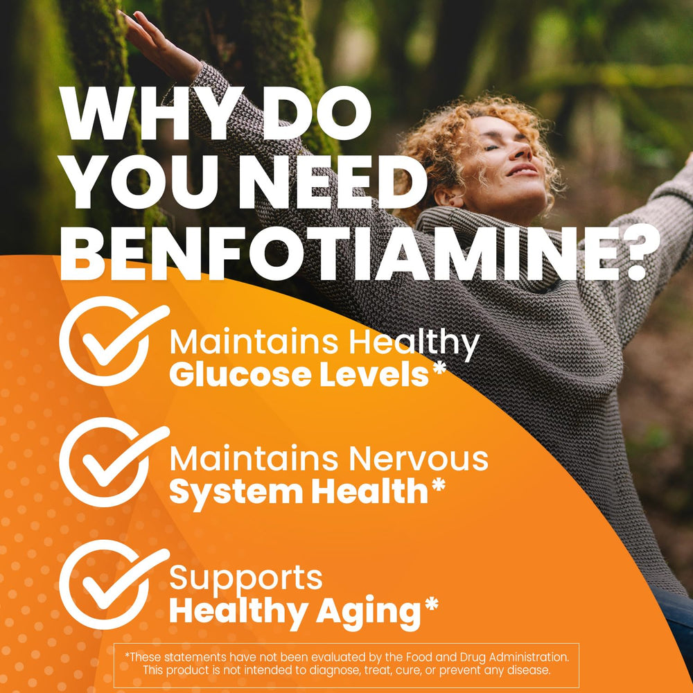 Doctor's Best Benfotiamine 300 with BenfoPure, Helps Maintain Healthy Glucose Metabolism, Non-GMO, Vegan, Gluten Free, Soy Free, 300 mg, 60 Veggie Caps