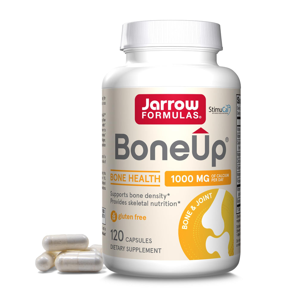 Jarrow Formulas BoneUp for Bone Density - Vitamin D3 and K2, Calcium Support, 240 Capsules, Provides Skeletal Nutrition, Up to 40 Days Supply