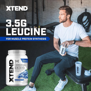 Xtend Original BCAA Powder 7g BCAA and 2.5g L-Glutamine, Sugar Free Post Workout Muscle Recovery Drink with Amino Acids for Men & Women, 90 Servings