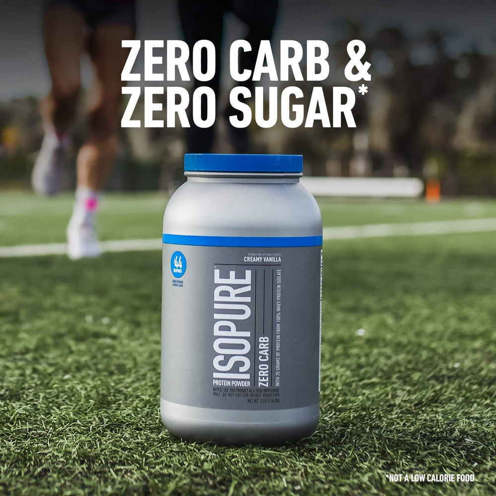Isopure Zero Carb, Vitamin C and Zinc for Immune Support, 25g Protein, Keto Friendly Protein Powder, 100% Whey Protein Isolate, Flavor: Cookies & Cream, 7.5 Pounds (Packaging May Vary)