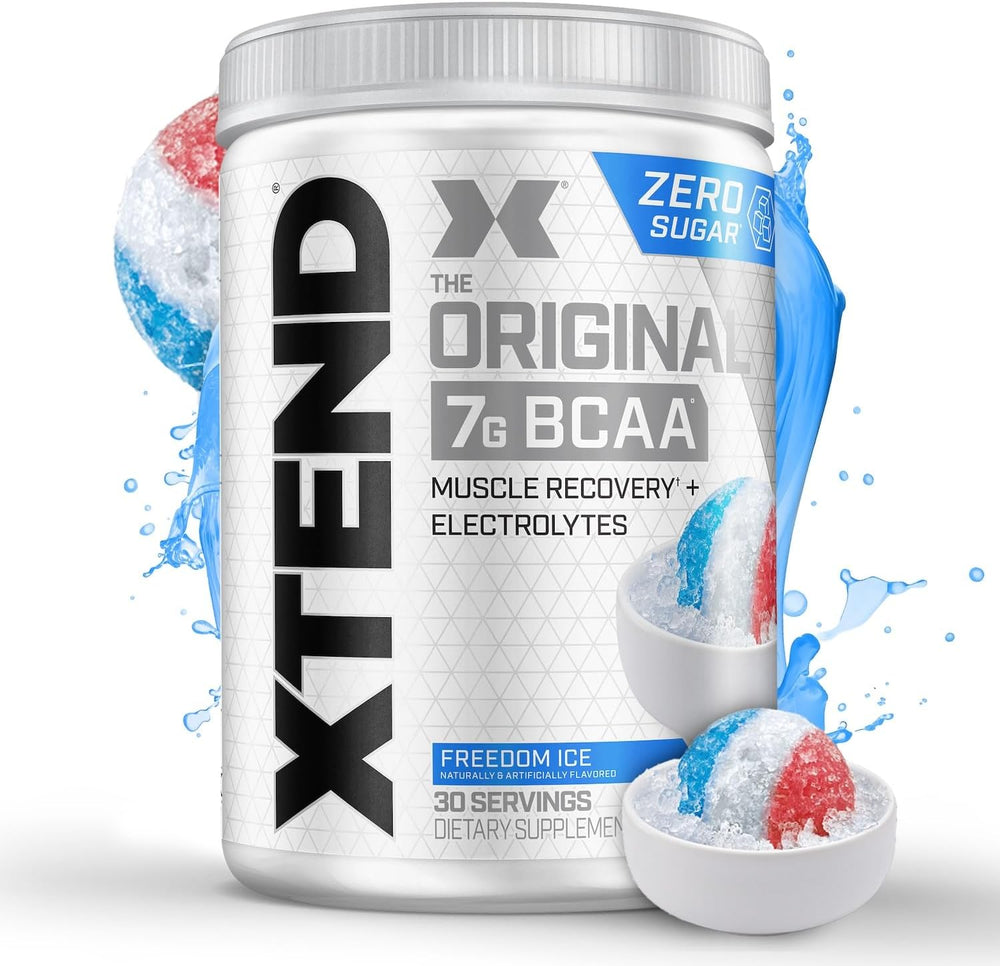 Xtend Original BCAA Powder 7g BCAA and 2.5g L-Glutamine, Sugar Free Post Workout Muscle Recovery Drink with Amino Acids for Men & Women, 90 Servings