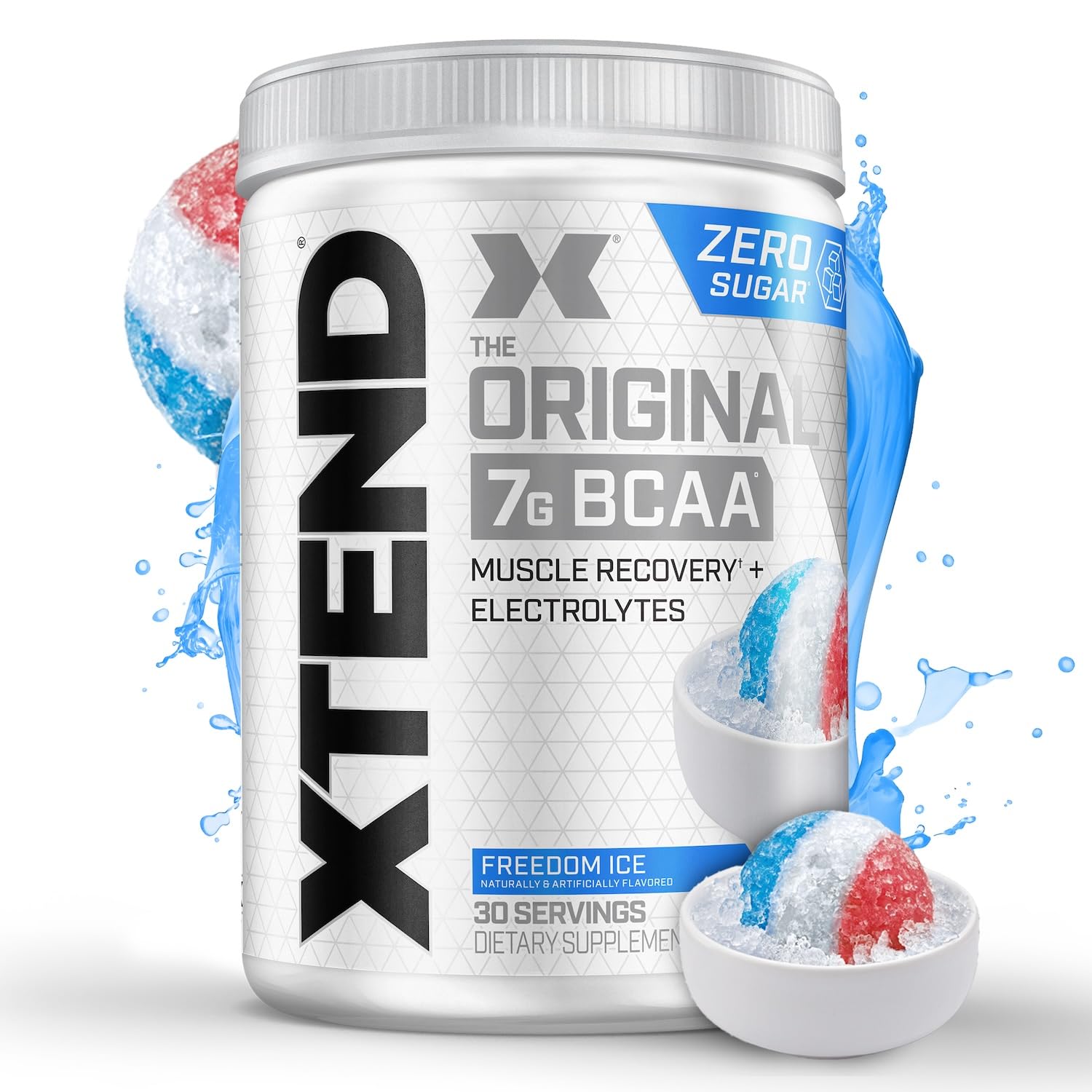 Xtend Original BCAA Powder Airheads Candy Flavor, 7g BCAA and 2.5g L-Glutamine, Sugar Free Post Workout Muscle Recovery Drink with Amino Acids for Men & Women, 30 Servings