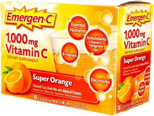Emergen-C, Super Orange, 30 pkt, Pack of 2