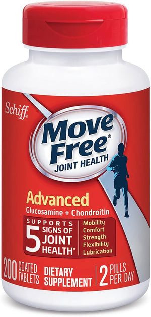 Move Free Advanced Plus MSM, 120 tablets - Joint Health Supplement with Glucosamine and Chondroitin