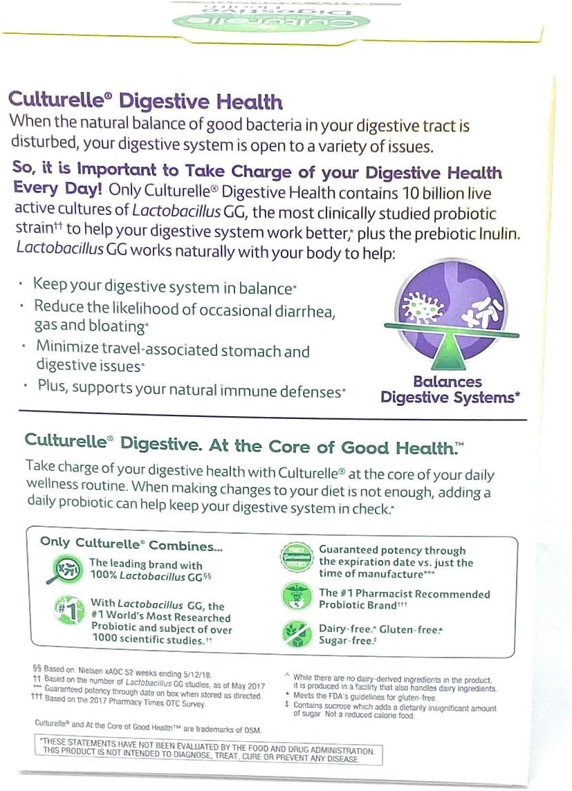 Culturelle Digestive Health Probiotic, 80 Capsules