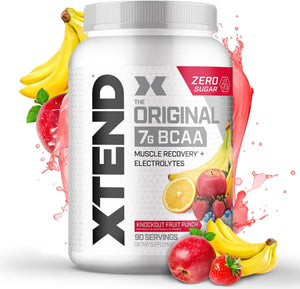 Xtend Original BCAA Powder 7g BCAA and 2.5g L-Glutamine, Sugar Free Post Workout Muscle Recovery Drink with Amino Acids for Men & Women, 90 Servings