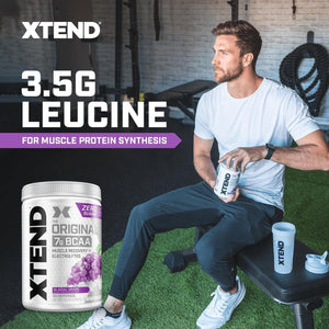 Xtend Original BCAA Powder 7g BCAA and 2.5g L-Glutamine, Sugar Free Post Workout Muscle Recovery Drink with Amino Acids for Men & Women, 90 Servings