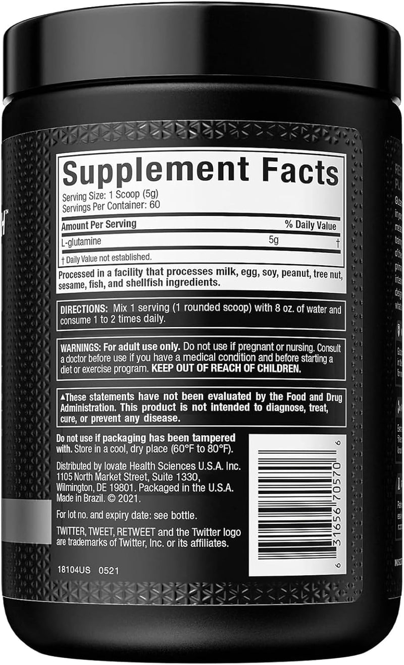 Muscletech Essential Series, Platinum 100% Glutamine, Unflavored, 5 g, 10.58 oz (300 g), Sports Nutrition Supplements, Powder