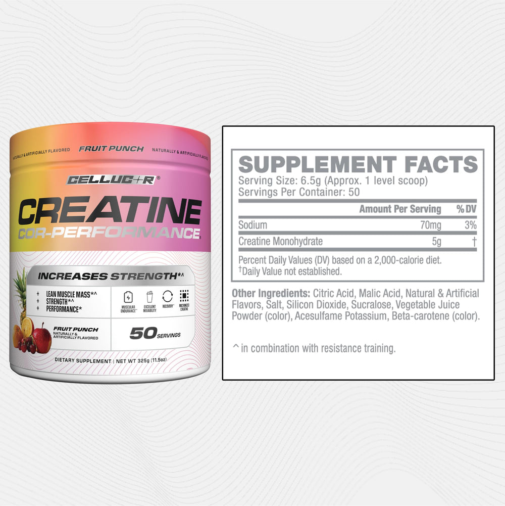 Cellucor Creatine Powder, Jolly Rancher Cherry- Increases Strength, Lean Muscle Mass & Endurance, Micronized Creatine for Fast Absorption, 5g Creatine per Serving, 50 Servings