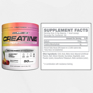 Cellucor Creatine Powder, Jolly Rancher Cherry- Increases Strength, Lean Muscle Mass & Endurance, Micronized Creatine for Fast Absorption, 5g Creatine per Serving, 50 Servings