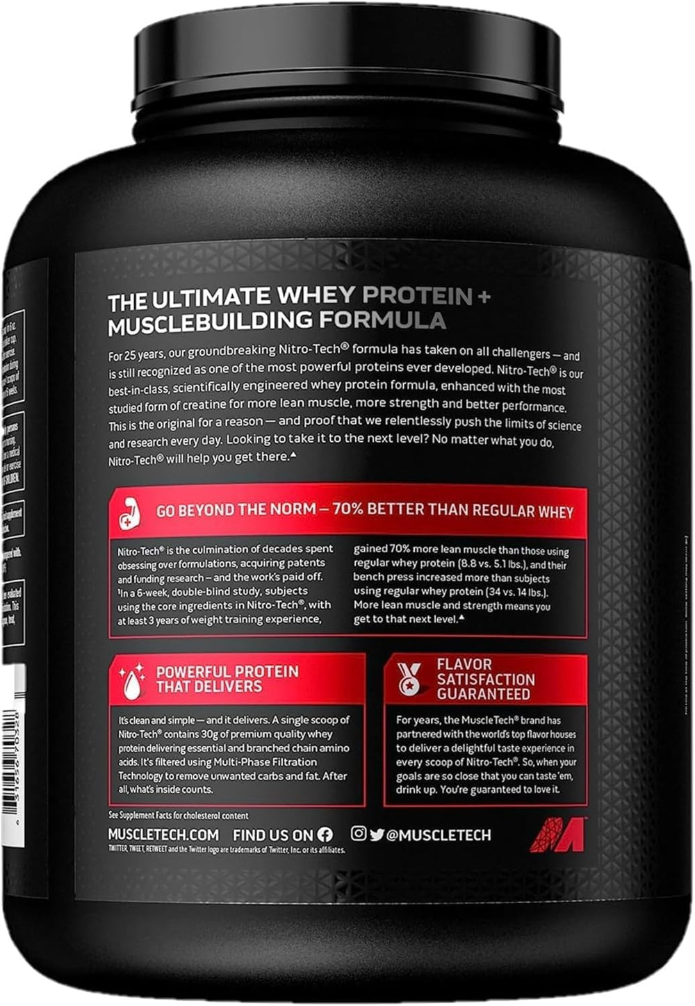 MuscleTech NitroTech Performance Series Whey Isolate Chocolate 4lb