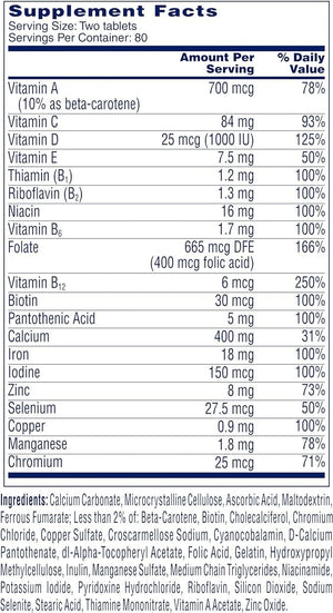 One A Day Women’s Petites Multivitamin,Supplement with Vitamin A, C, D, E and Zinc for Immune Health Support, B Vitamins, Biotin, Folate (as folic acid) & more,Tablet, 160 count