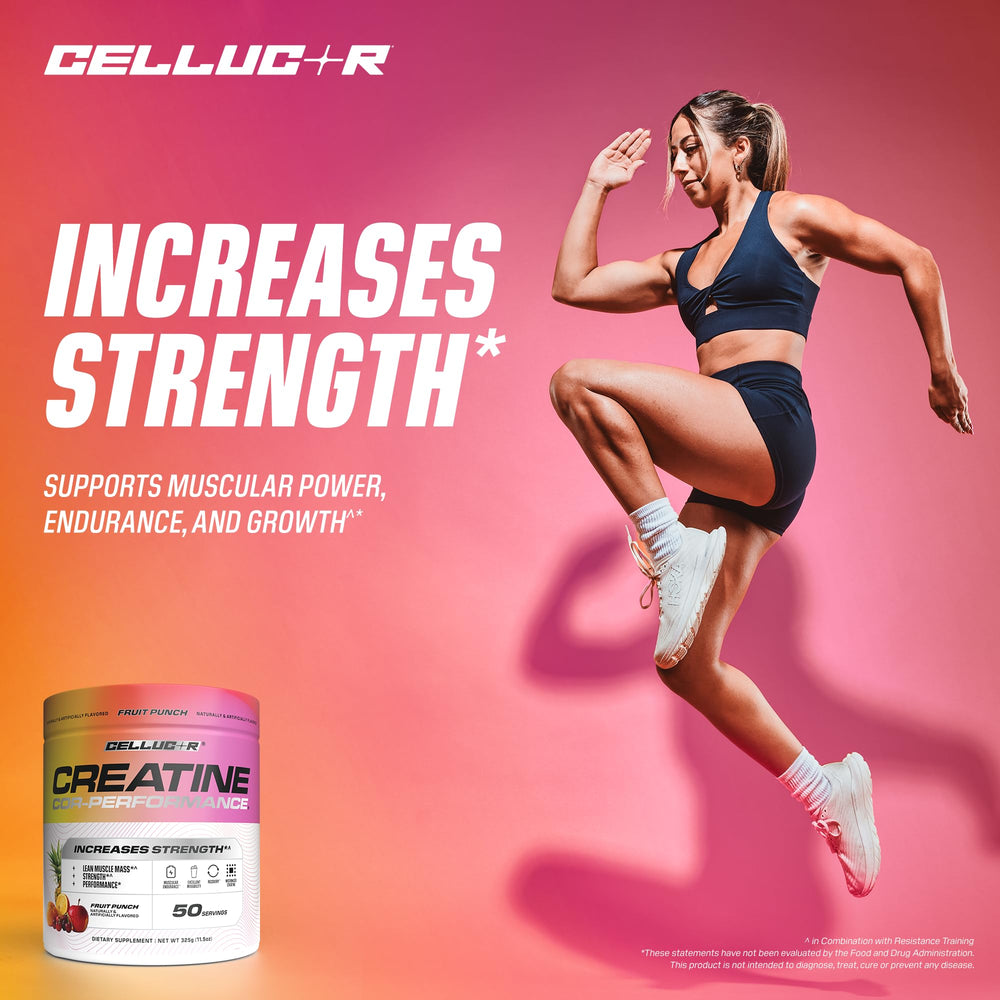 Cellucor Creatine Powder, Jolly Rancher Cherry- Increases Strength, Lean Muscle Mass & Endurance, Micronized Creatine for Fast Absorption, 5g Creatine per Serving, 50 Servings