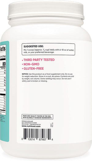 Nutricost Protein for Women Chocolate, 2 LB - Collagen, Whey, Folic Acid, Biotin, Calcium