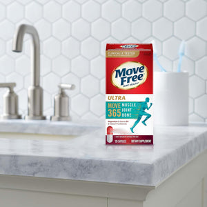 Move Free Ultra 365 with Triple Action Joint Support - Magnesium Vitamin D3 & Calcium Fructoborate - Supports Muscle Joint & Bone in 1 Capsule Per Day, 120 Capsules (120 Servings)*