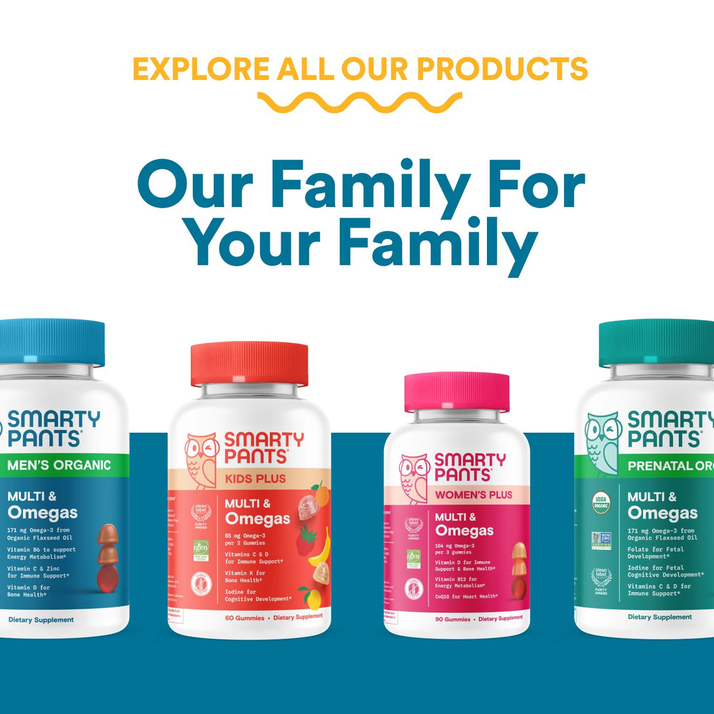 SmartyPants Multivitamin for Men, Organic Gummies: Methylfolate, Omega 3 (ALA), Vitamin D3, C, Vitamin B12, B6, A, K & Zinc for Immune Support, Biotin, Vegetarian, 120 Gummies (30 Day Supply)