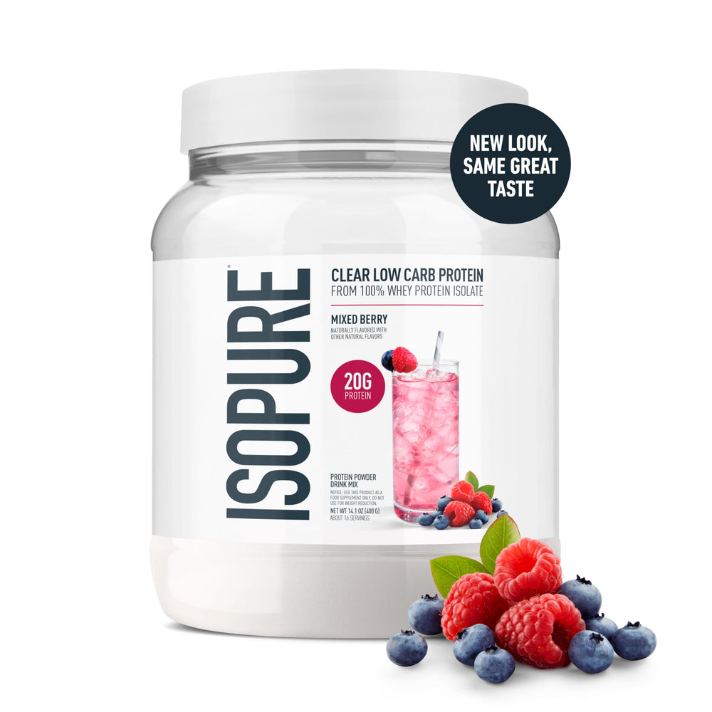 Isopure Clear Whey Isolate Protein Powder, Lactose Free, Gluten Free, Naturally Flavored, Pineapple Orange Banana, 20g Protein Per Serving, 1.9 Lb, 36 Servings (Packaging May Vary)