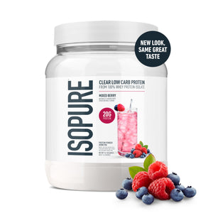 Isopure Clear Whey Isolate Protein Powder, Lactose Free, Gluten Free, Naturally Flavored, Pineapple Orange Banana, 20g Protein Per Serving, 1.9 Lb, 36 Servings (Packaging May Vary)
