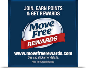 Move Free Advanced Glucosamine Chondroitin + Calcium Fructoborate Joint Support Supplement, Supports Mobility Comfort Strength Flexibility & Bone - 80 Tablets (40 servings)*