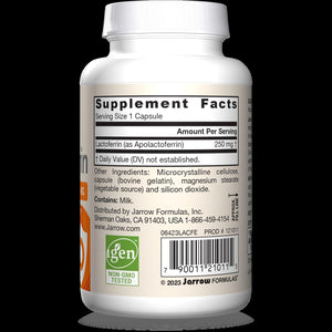 Jarrow Formulas Lactoferrin 250 mg - Immune-Supporting Glycoprotein - for Healthy Immune System Support & Iron Absorption - Freeze Dried - Gluten Free - Non-GMO - 60 Capsules (Servings), Pack of 12