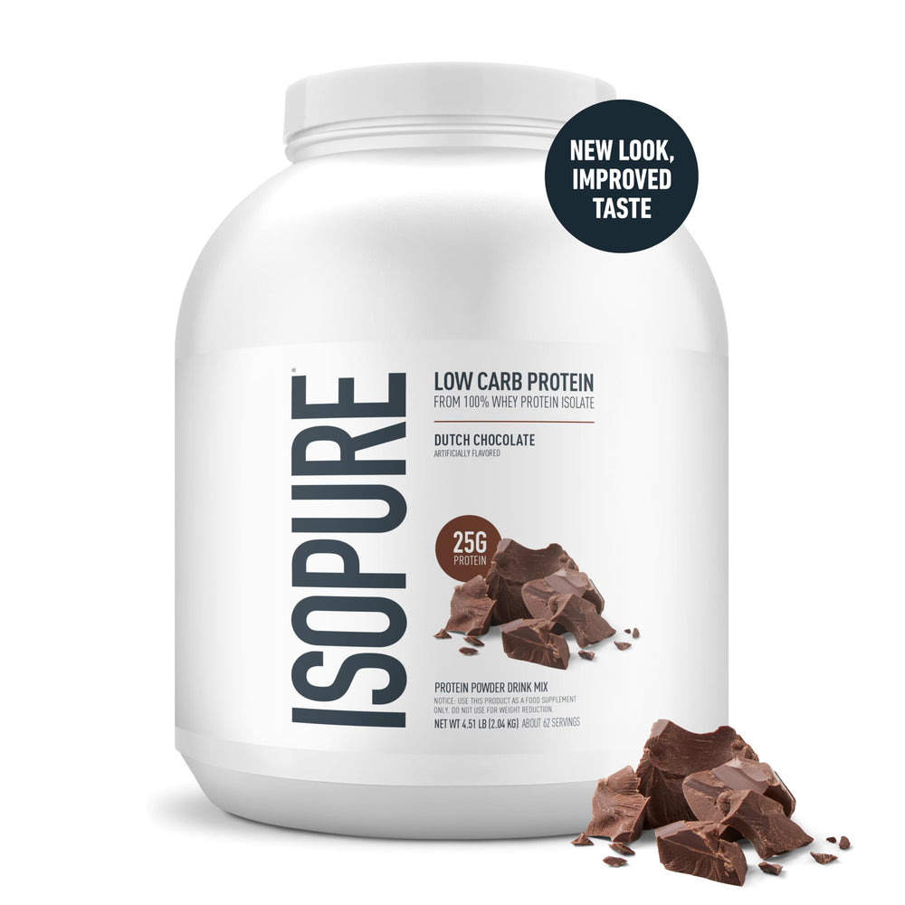 Isopure Bundle of Zero Carb 100% Pure Whey Isolate Protein Powder, Strawberries & Cream, 25g Protein Per Serving, 1 Lb, 15 Servings + Isopure 100% Pure Creatine Monohydrate Powder, 100 Servings