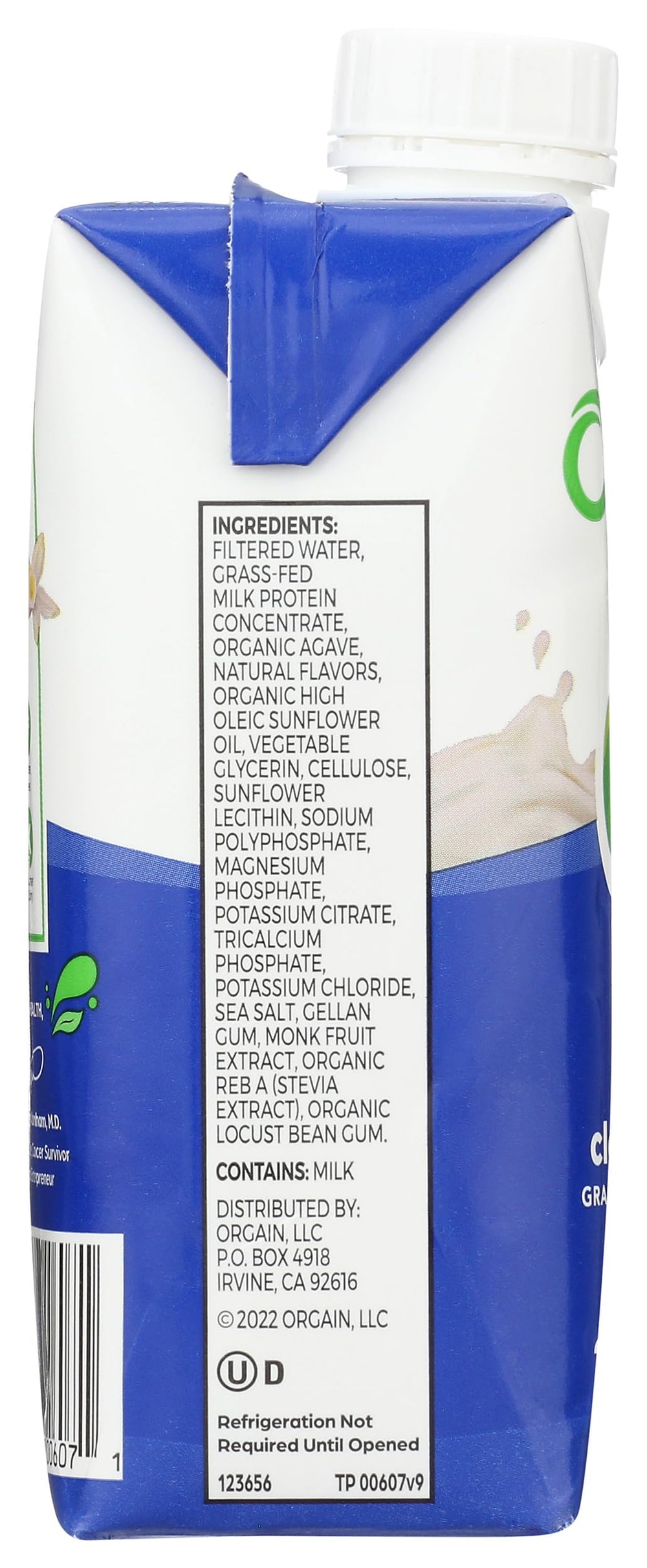 Orgain Clean Protein Shake Chocolate, 198 Fl. Oz.