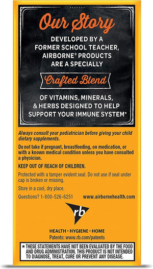 Airborne Vitamin C 1000mg, Very Berry Chewable Tablets, Gluten-free, Packaging May Vary, Berry, 32 Tablets, Pack of 36