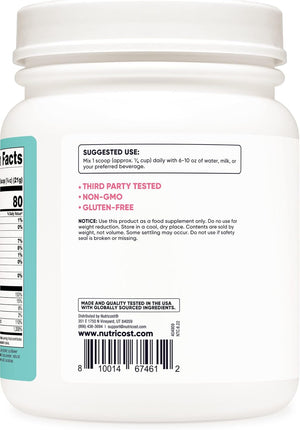 Nutricost Protein for Women Chocolate, 1 LB - Collagen, Whey, Folic Acid, Biotin, Calcium