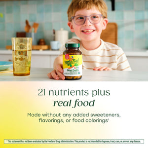 MegaFood Kids One Daily Multivitamin - Convenient Mini Multivitamin for Kids - with Zinc, Vitamins C, B & D - Vegetarian, Gluten Free, Non GMO - 30 Tablets, 30 Servings