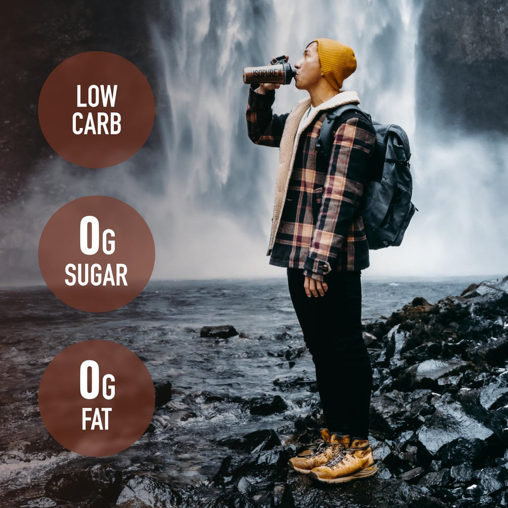 Isopure Bundle of Zero Carb 100% Pure Whey Isolate Protein Powder, Strawberries & Cream, 25g Protein Per Serving, 1 Lb, 15 Servings + Isopure 100% Pure Creatine Monohydrate Powder, 100 Servings