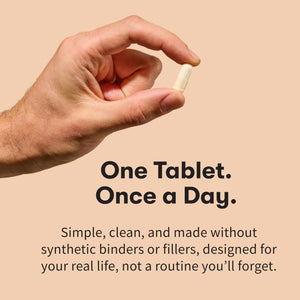 Garden of Life Once Daily Whole Food Multivitamin for Men, Organic Mens Vitamins & Minerals, Vitamin C, Zinc, Vegan, for Health & Well-Being, 60 Tablets