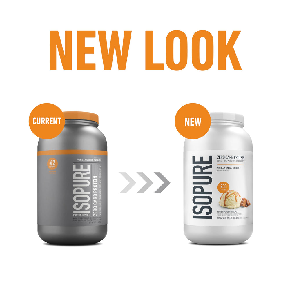 Isopure Bundle of Zero Carb 100% Pure Whey Isolate Protein Powder, Strawberries & Cream, 25g Protein Per Serving, 1 Lb, 15 Servings + Isopure 100% Pure Creatine Monohydrate Powder, 100 Servings