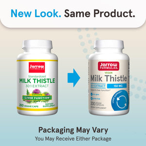 Jarrow Formulas Red Yeast Rice 1200 mg & Co-Q10 100 mg Per Serving-120 Veggie Caps-60 Servings & Heart Health-Vegan & Milk Thistle 150 mg with 30:1 Standardized Silymarin Extract