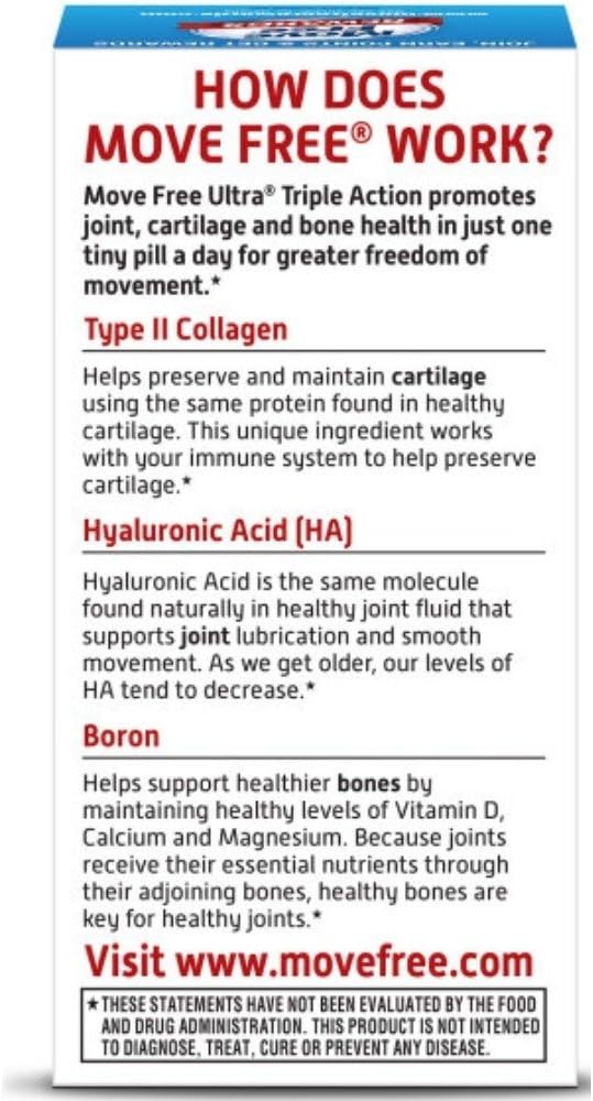 Move Free Ultra with UC-II Joint Health Tablet, 30 Count