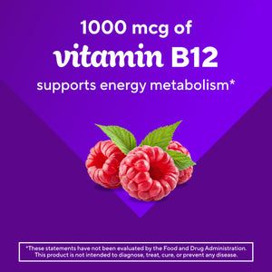 vitafusion Vitamin B12 Gummy Vitamins for Energy Metabolism Support, Raspberry Flavored, America’s Number 1 Gummy Vitamin Brand, 70 Day Supply, 140 Count
