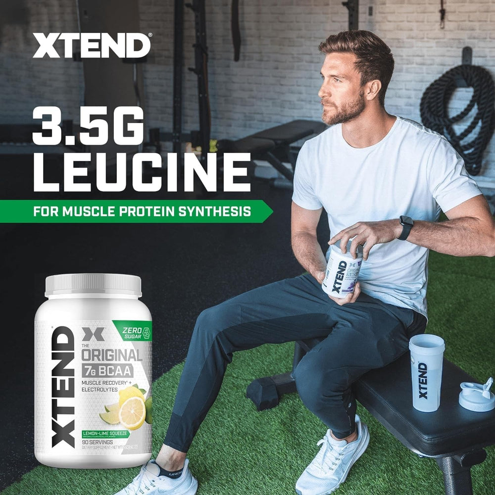 Xtend Original BCAA Powder 7g BCAA and 2.5g L-Glutamine, Sugar Free Post Workout Muscle Recovery Drink with Amino Acids for Men & Women, 90 Servings