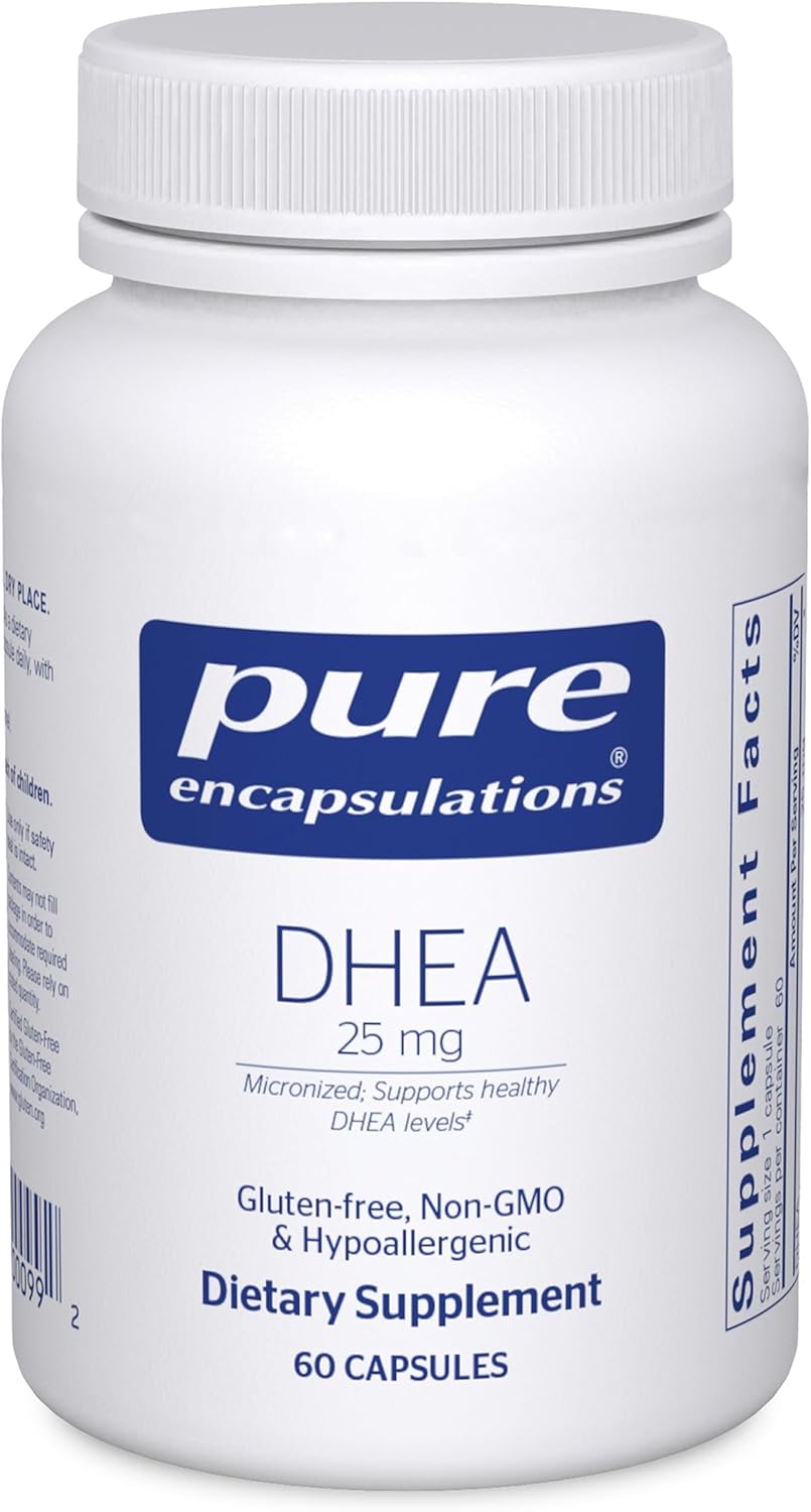 Pure Encapsulations DHEA 25 mg - Supplement for Immune Support, Hormone Balance, Metabolism Support, and Energy Levels* - with Micronized DHEA - 180 Capsules