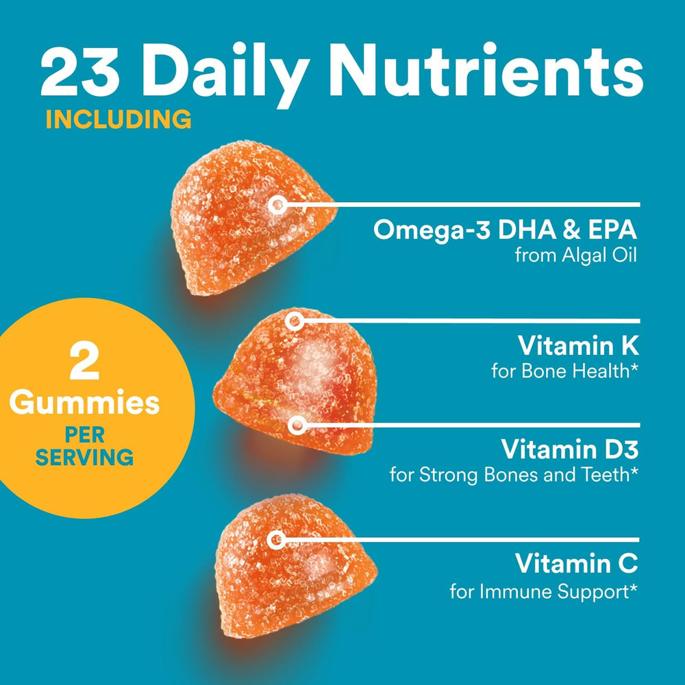 SmartyPants Teen Guy Formula, Daily Multivitamin Gummies: Vitamins C, B12, K, Zinc, & Biotin for Immune Support, Energy, Skin & Hair Support, Assorted Fruit Flavor, 120 Gummies (30 Day Supply)