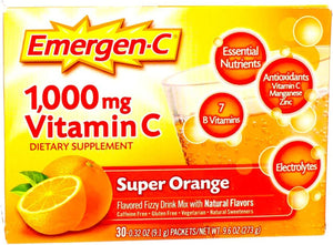 Emergen-C, Super Orange, 30 pkt, Pack of 2