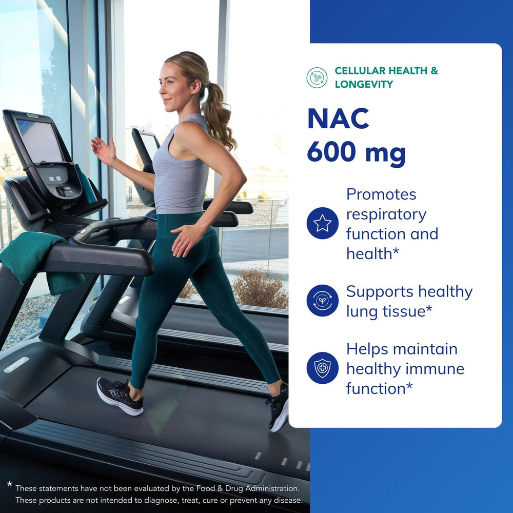 Pure Encapsulations NAC 600 mg - N-Acetyl Cysteine NAC Supplement for Lung Health & Immune Support, Liver Support & Antioxidants* - with Freeform N-Acetyl-L-Cysteine - 360 Capsules