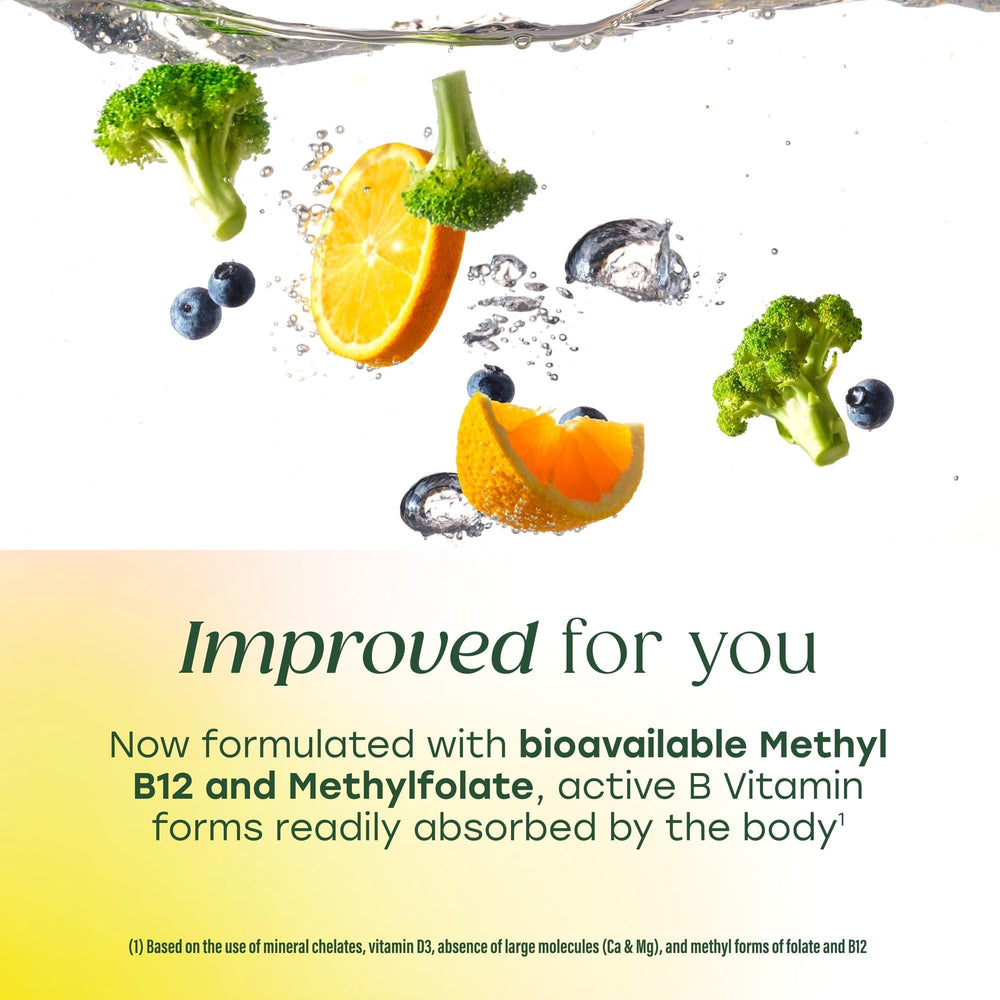 MegaFood Multivitamin for Women 40+ One Daily Womens Multivitamin - with Methylated B12, Methyl Folate, Vitamin D3, C & Zinc - Energy Metabolism, Immune Support & Bone Health, Vegetarian, 60 Tablets