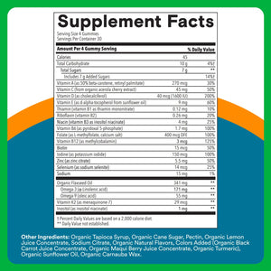 SmartyPants Multivitamin for Men, Organic Gummies: Methylfolate, Omega 3 (ALA), Vitamin D3, C, Vitamin B12, B6, A, K & Zinc for Immune Support, Biotin, Vegetarian, 120 Gummies (30 Day Supply)
