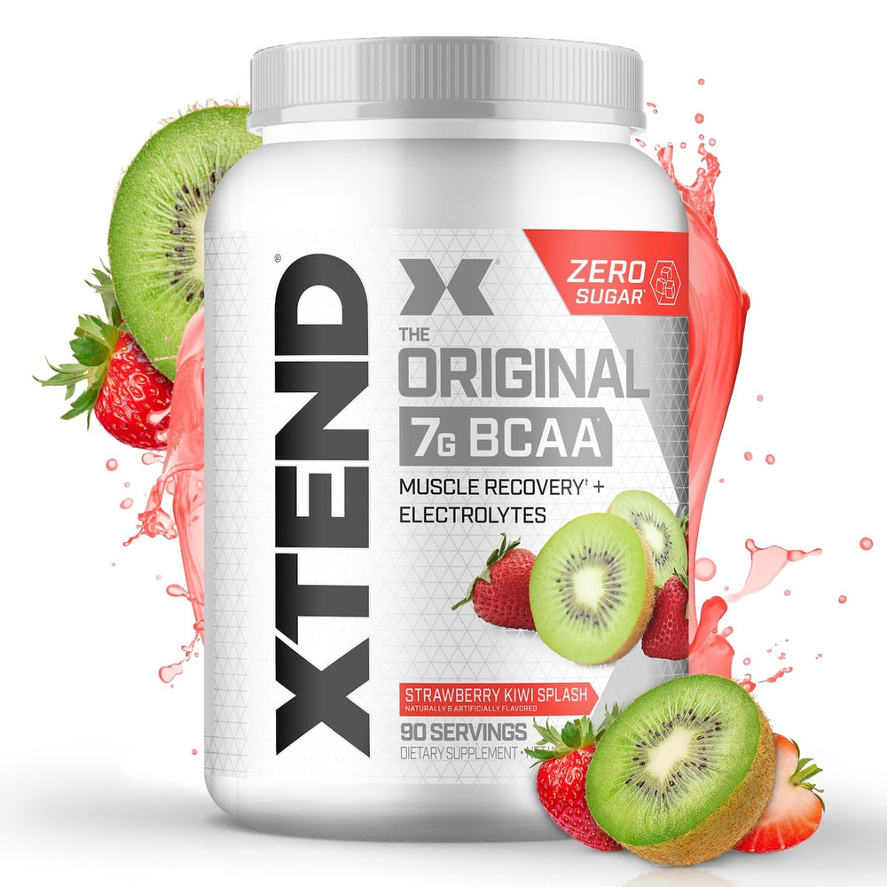 Xtend Original BCAA Powder Airheads Candy Flavor, 7g BCAA and 2.5g L-Glutamine, Sugar Free Post Workout Muscle Recovery Drink with Amino Acids for Men & Women, 30 Servings