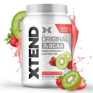 Xtend Original BCAA Powder Airheads Candy Flavor, 7g BCAA and 2.5g L-Glutamine, Sugar Free Post Workout Muscle Recovery Drink with Amino Acids for Men & Women, 30 Servings
