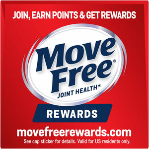 Move Free Advanced Glucosamine Chondroitin + Calcium Fructoborate Joint Support Supplement, Supports Mobility Comfort Strength Flexibility & Bone - 200 Tablets (100 servings)*