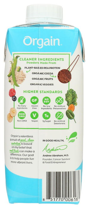 Orgain Vegan Nutritional Shake Sweet Vanilla Bean (Pack of 12)