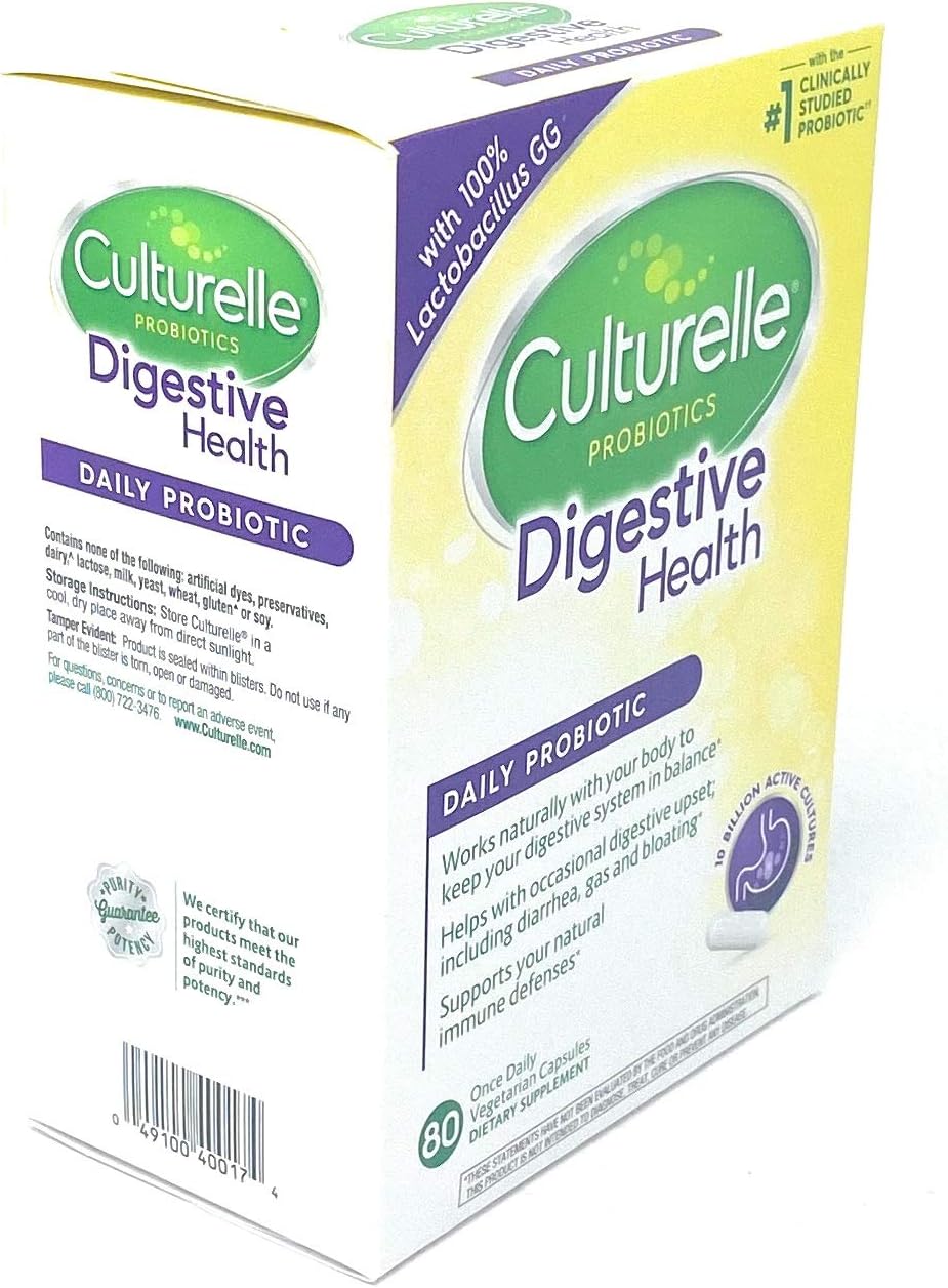 Culturelle Digestive Health Probiotic, 80 Capsules