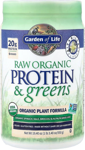 Garden of Life Raw Organic Protein & Greens, Chocolate Cacao, 1 lb 5.51 oz (610 g)