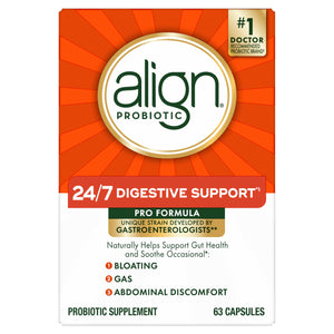 Align Probiotic, Pro Formula, Probiotics for Women and Men, Probiotics for Digestive Health, Men and Womens Probiotic Capsules Help Relieve Occasional Bloating & Gas*, 63 Capsules