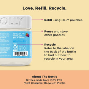 OLLY Kids Multivitamin & Probiotic Gummy, Digestive Support, Vitamins A, D, C, E, B, Zinc, Chewable Supplement, Berry Flavor, 35 Day Supply - 70 Count